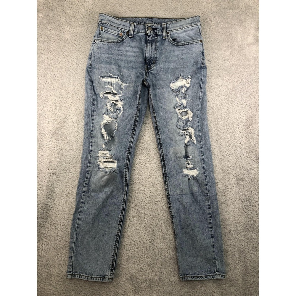 Levi's 531 Jeans Men's 32x30 (Tag 33x30) Blue Athletic Slim Distressed